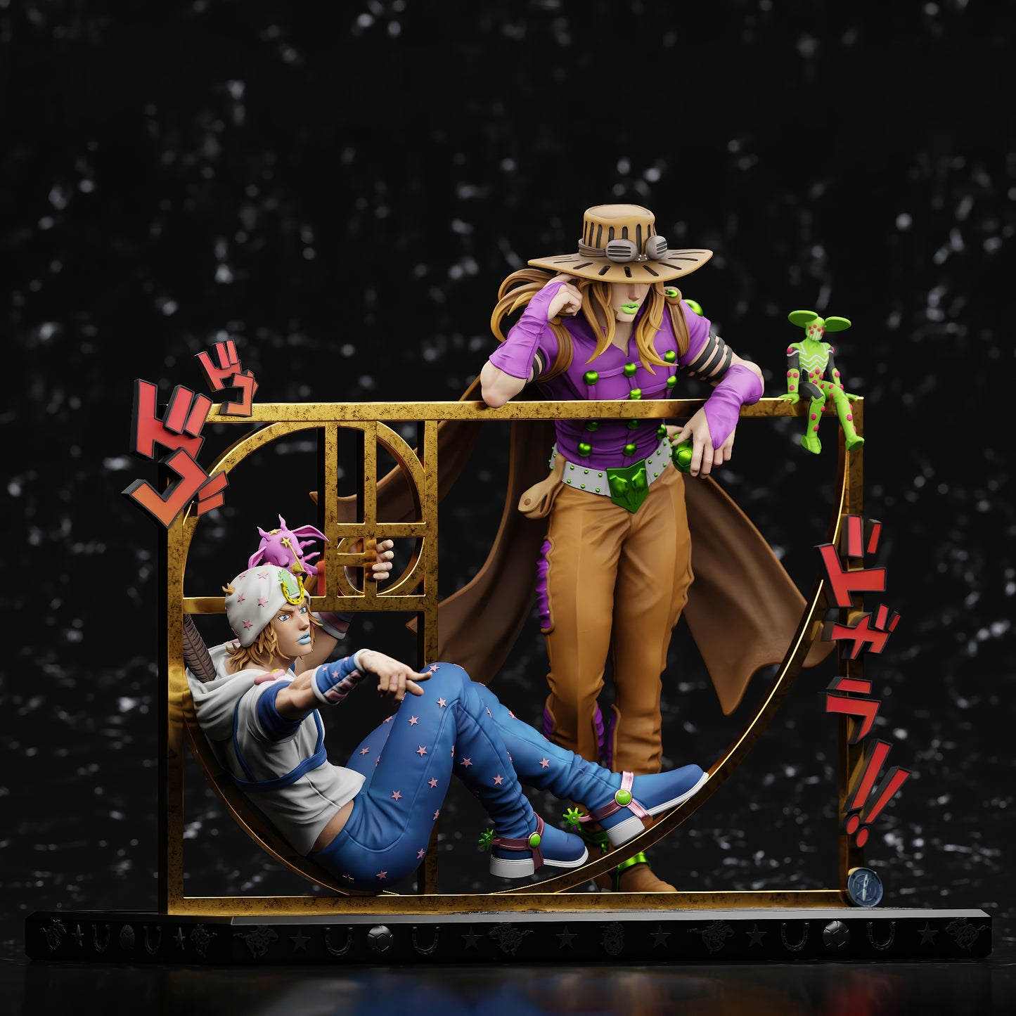 ジョジョの奇妙な冒険 ジャイロ・ツェペリ ジョニィ・ジョースター 1/6スケール 塗装済み完成品フィギュア