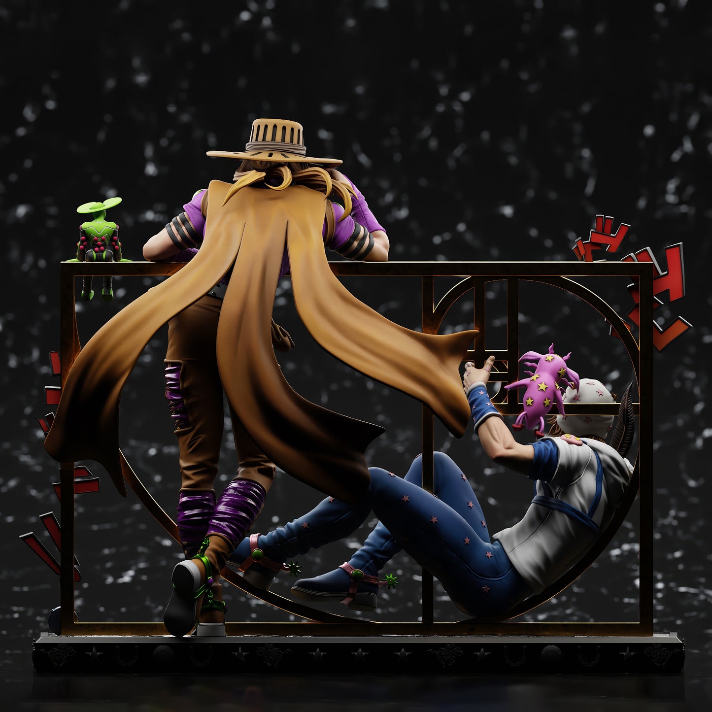 ジョジョの奇妙な冒険 ジャイロ・ツェペリ ジョニィ・ジョースター 1/6スケール 塗装済み完成品フィギュア