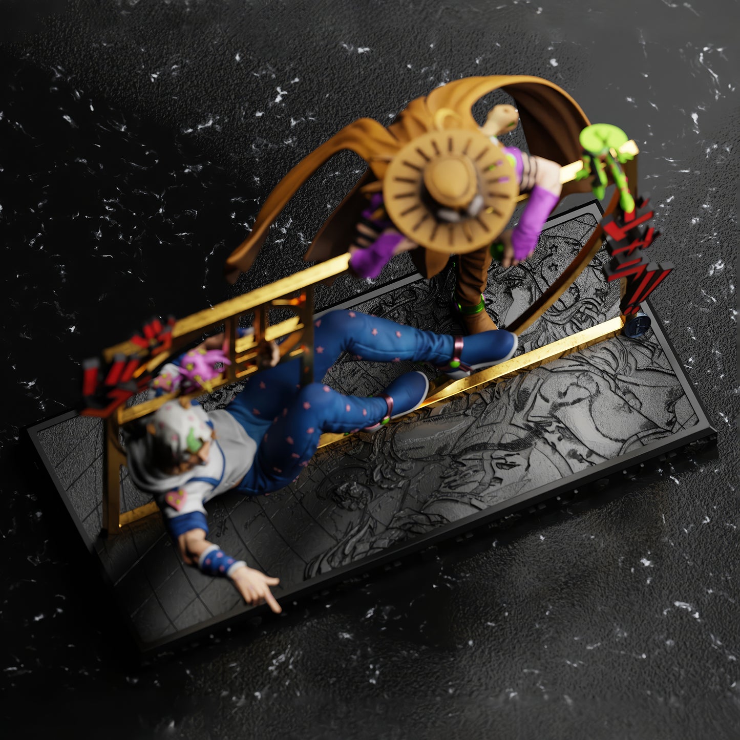 ジョジョの奇妙な冒険 ジャイロ・ツェペリ ジョニィ・ジョースター 1/6スケール 塗装済み完成品フィギュア