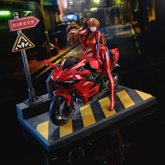新世紀エヴァンゲリオン 式波・アスカ・ラングレー カワサキ・ニンジャH2 Ver. 1/6スケール 塗装済み完成品フィギュア