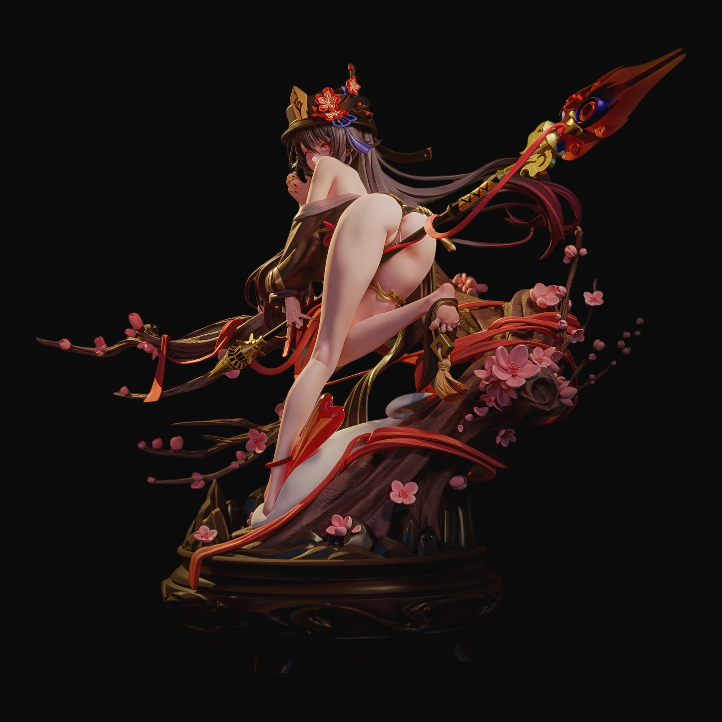 原神 往生堂 胡桃 雪晴梅香 Ver. 1/6スケール 塗装済み完成品フィギュア