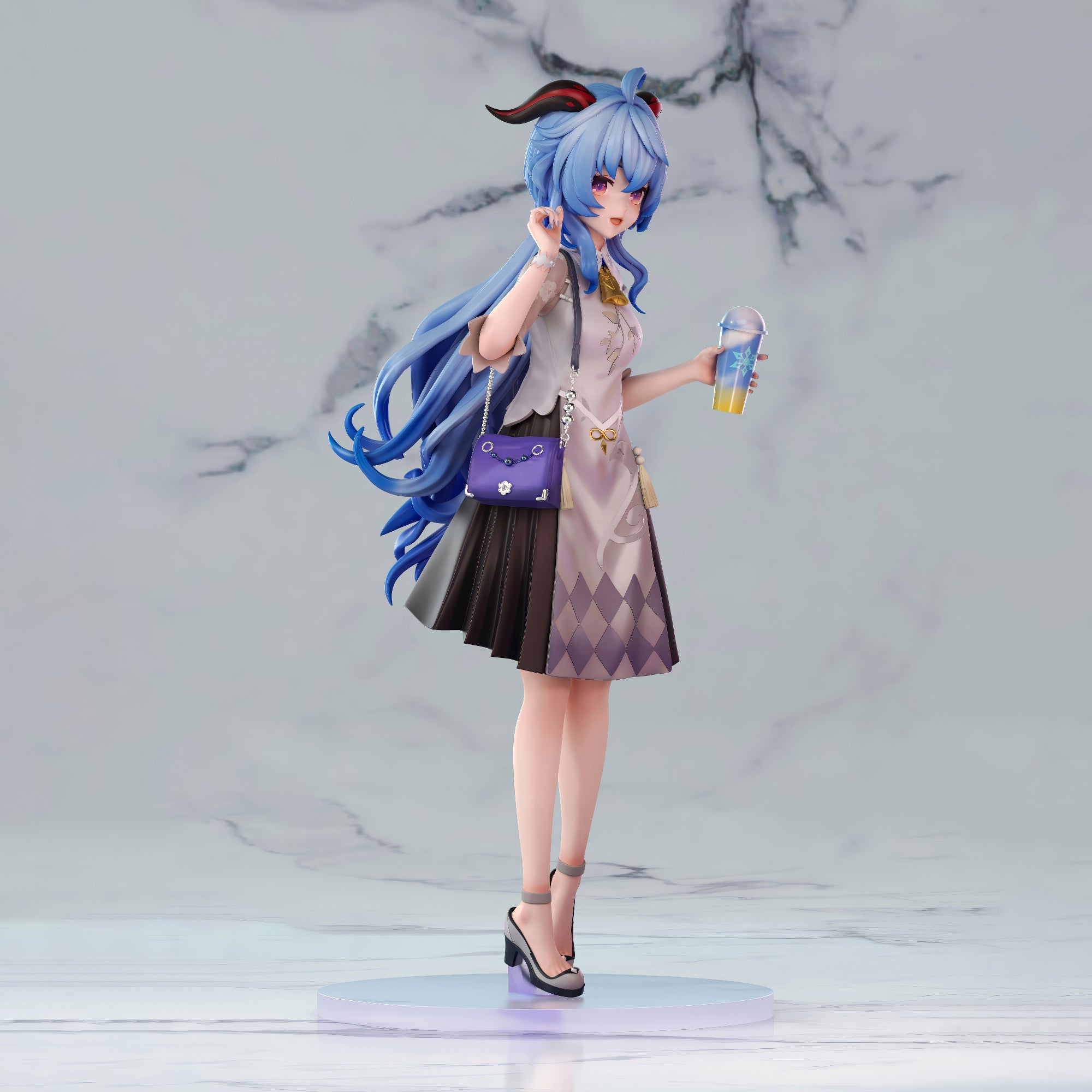 原神 月海亭 甘雨 ミルクティー Ver. 1/6スケール 塗装済み完成
