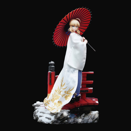 Fate/Grand Order セイバー アルトリア・ペンドラゴン 白無垢 Ver. 1/4スケール 塗装済み完成品フィギュア