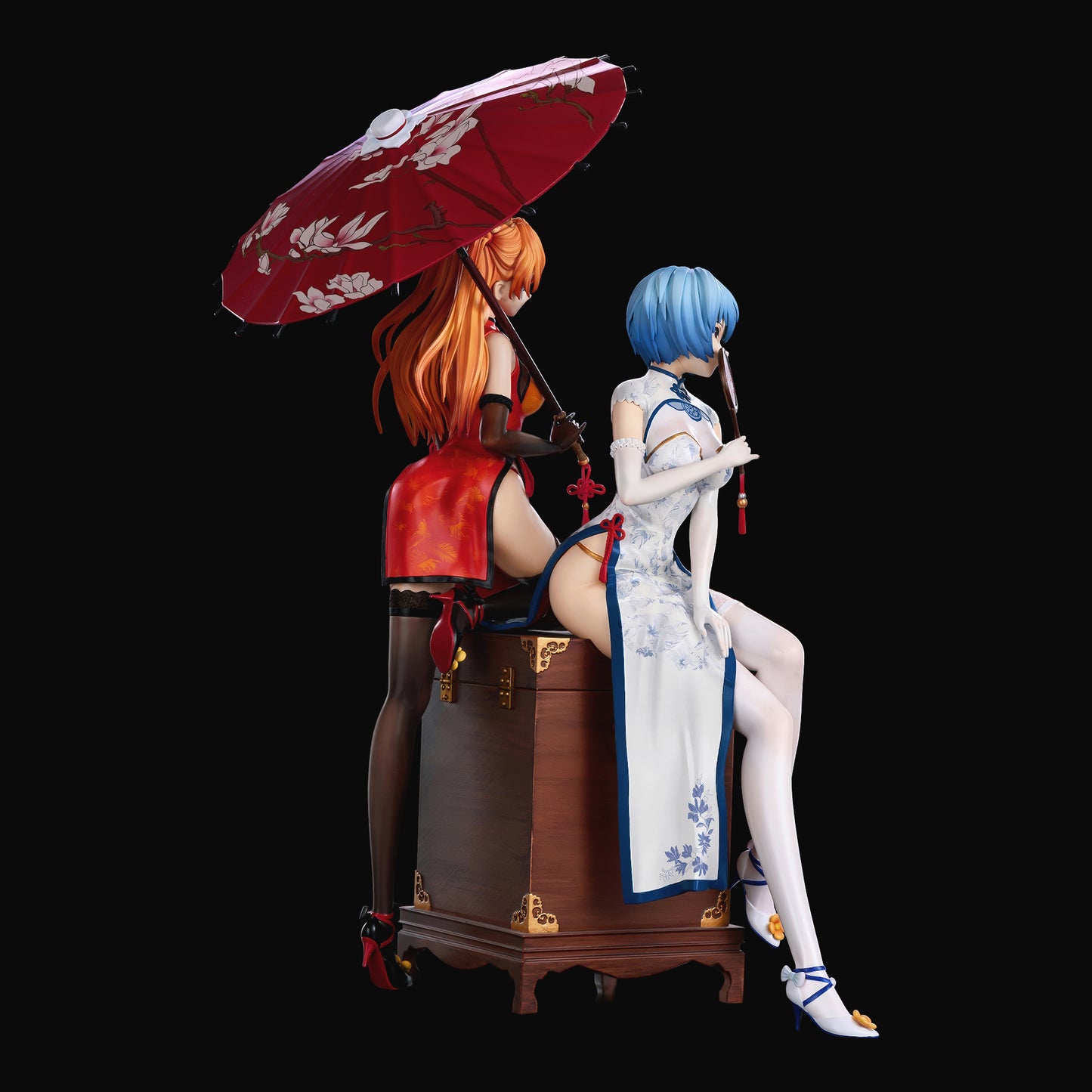新世紀エヴァンゲリオン 式波・アスカ・ラングレー 綾波 レイ ドレス Ver. 1/6スケール 塗装済み完成品フィギュア