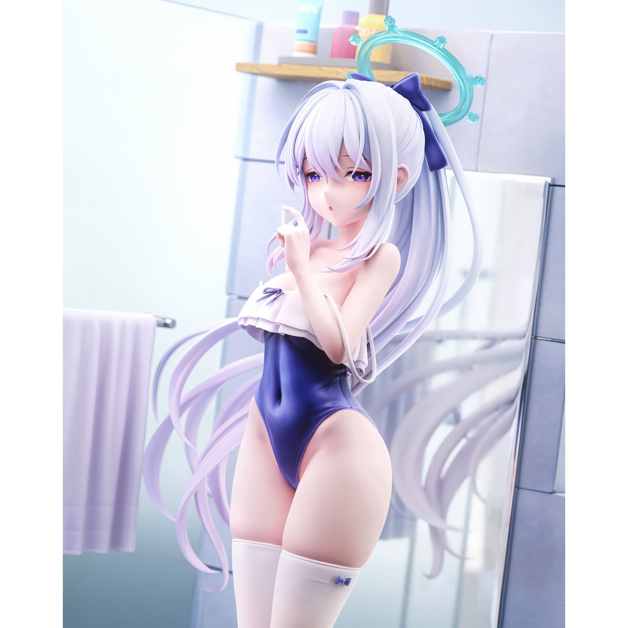 新品未開封　ブルーアーカイブ　月雪ミヤコ（水着）スケールフィギュア 新品未開封】月雪ミヤコ(水着)メモリアルロビーVer.1/7スケール