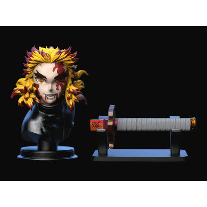 鬼滅の刃 炎柱 煉獄 杏寿郎 上弦の参 猗窩座 1/6スケール 塗装済み完成品フィギュア